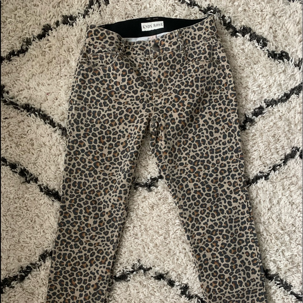 cheetah skinny jeans